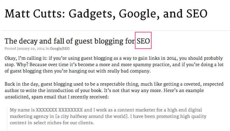 guest blogging opportunities for SEO