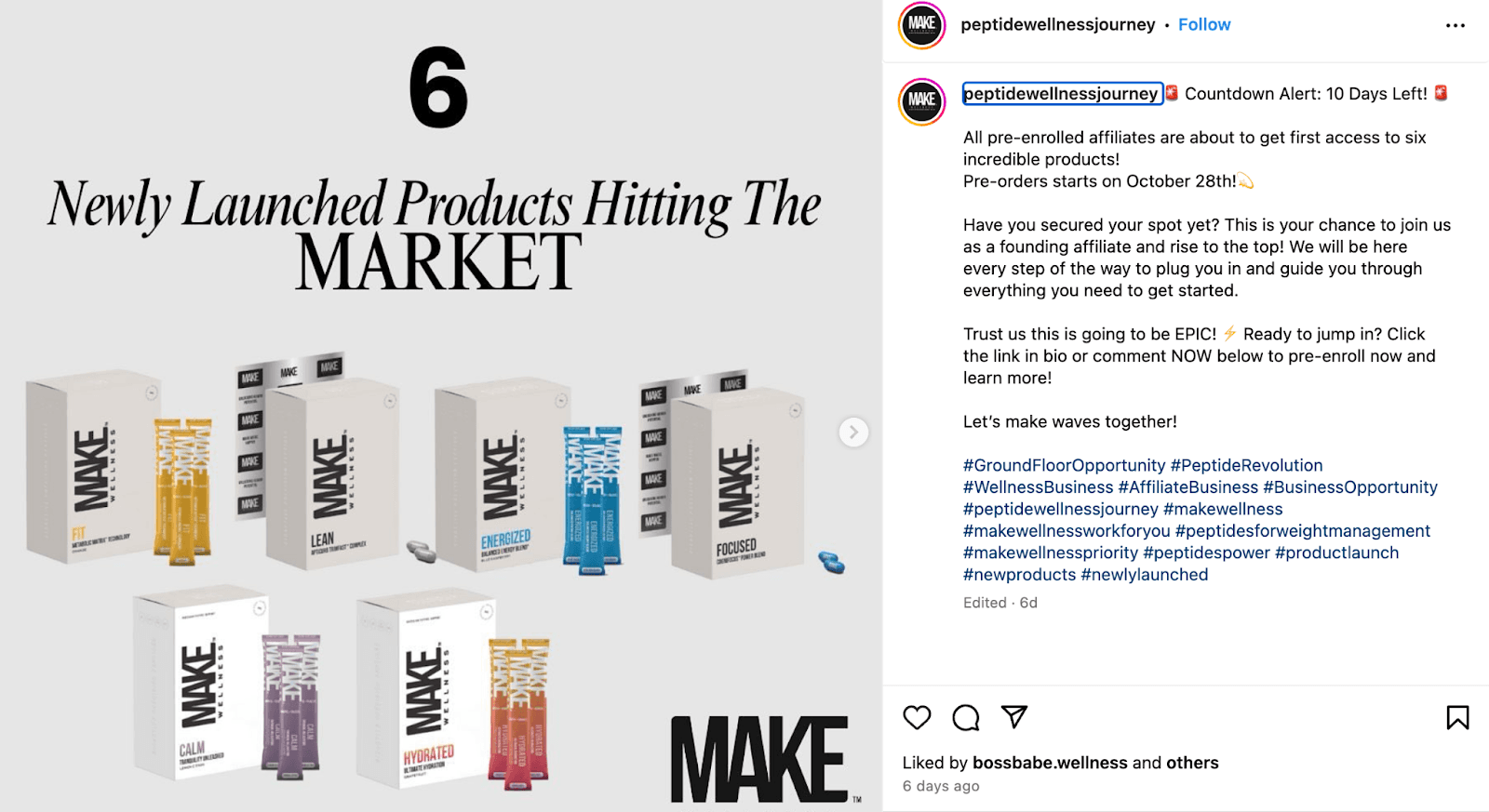 Instagram Caption Ideas example from Peptide Wellness Journey